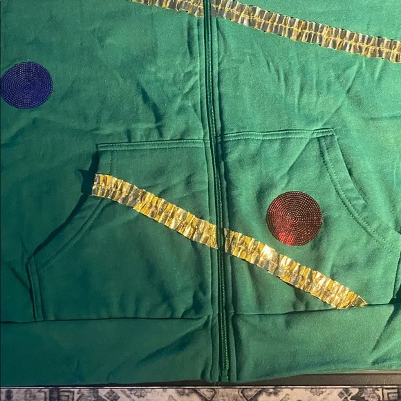 New Christmas tree full zip Hoodie - Picture 4 of 5